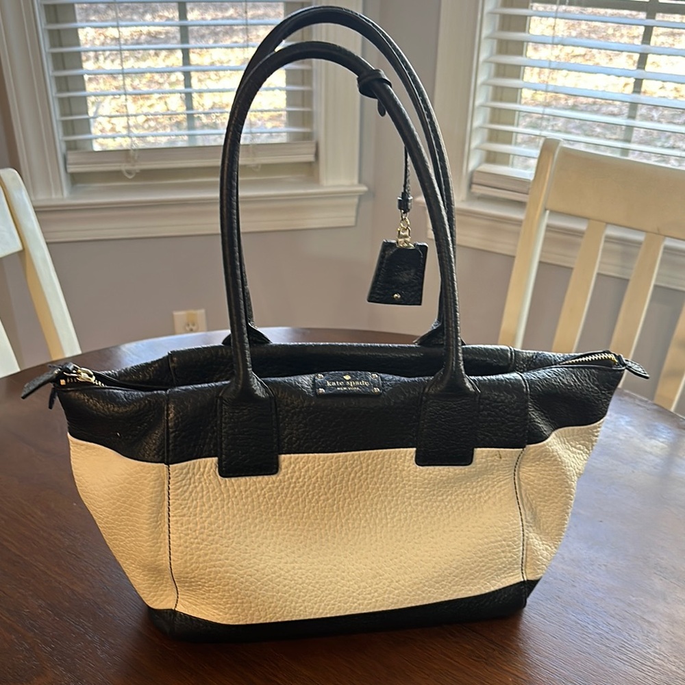 Kate Spade ♠️ Black and White Tote Bag